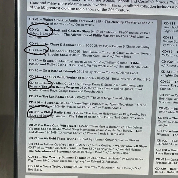 60 Greatest Old-Time Radio Shows Of The 20TH Century Walter Cronkite Audio CD - Picture 7 of 8